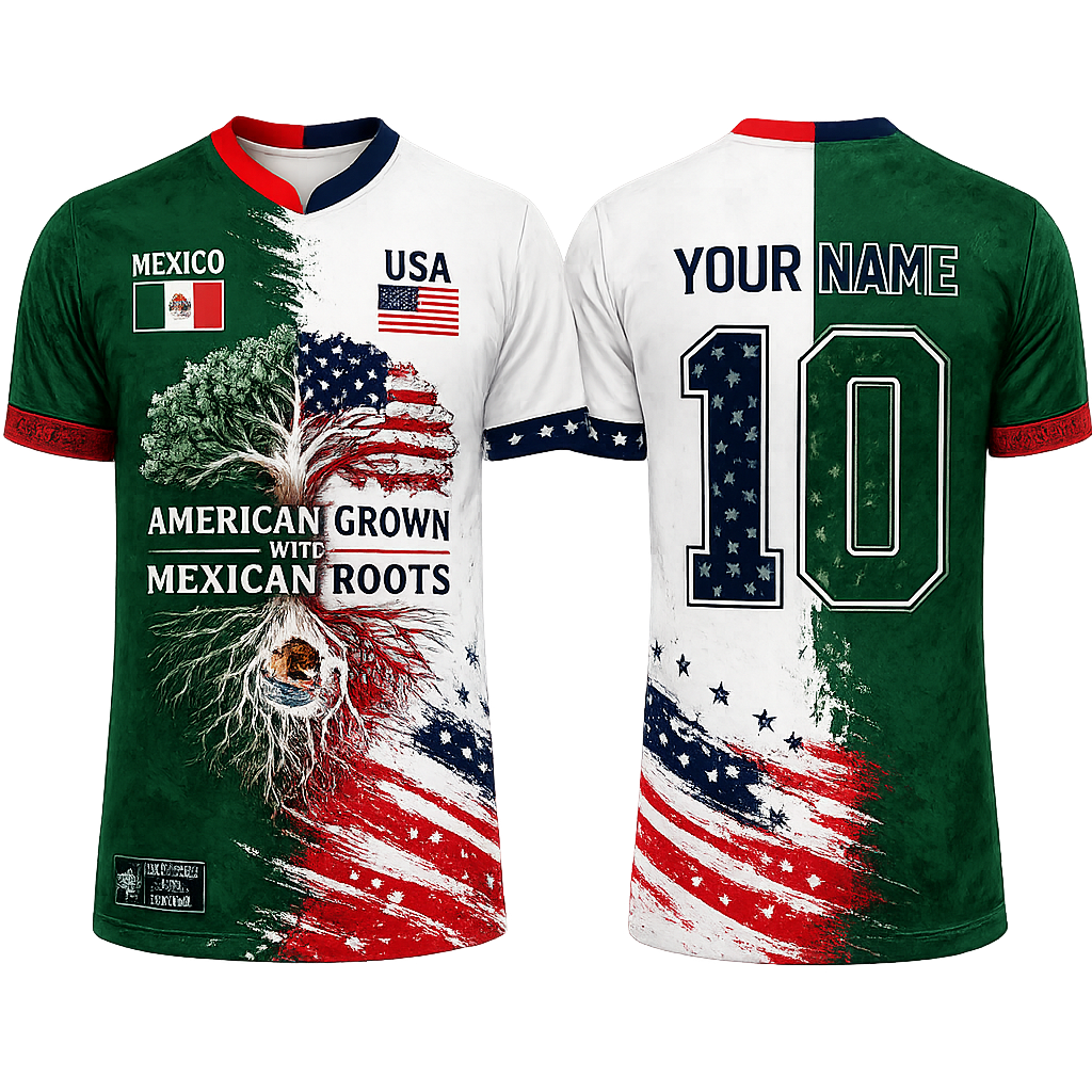 American Grown with Mexican Roots Tee