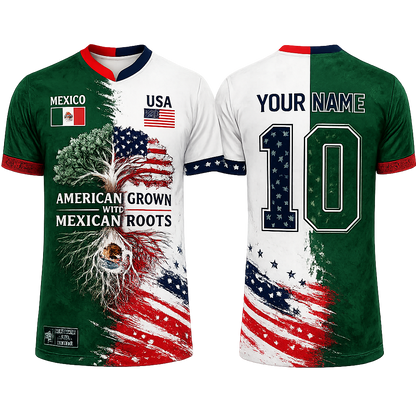 American Grown with Mexican Roots Tee