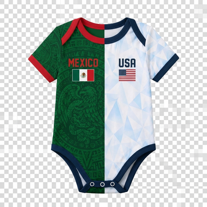 Two Roots, One You” Half-and-Half Tee (Baby Grow)